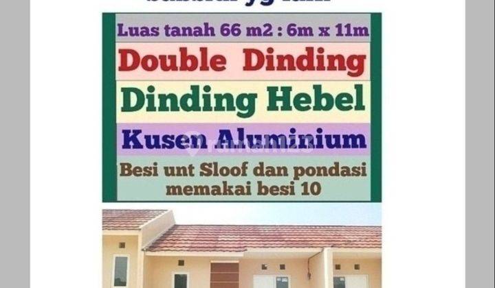 Rumah Subsidi, Dobel Dinding, Dekat Stasiun KRL dan Pintu tol  4