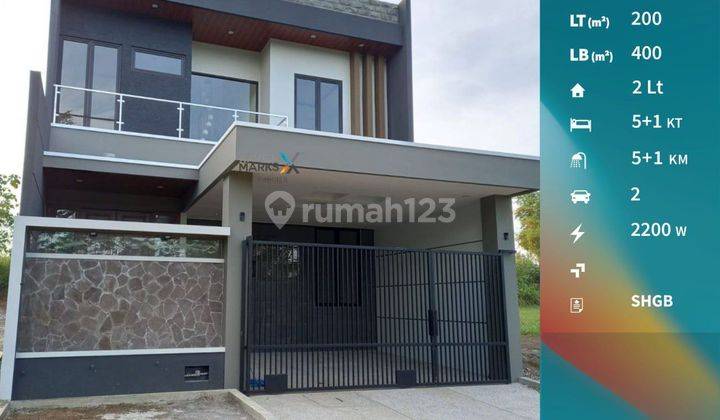 Disewakan / Dijual Rumah Modern Minimalis Baru Gress Dekat Binus Araya Malang 1