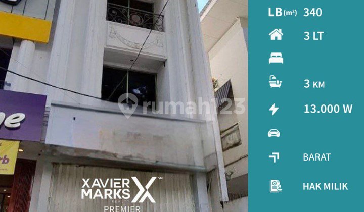 Disewakan Ruko Strategis 3 Lantai Di Jln Poros S. Parman, Malang