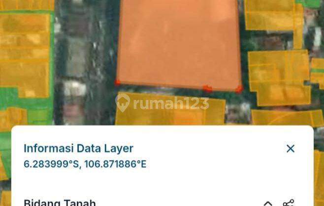 Dijual Lahan Komersil Tanah Pinggir Jalan Utama Kramat Jati 1