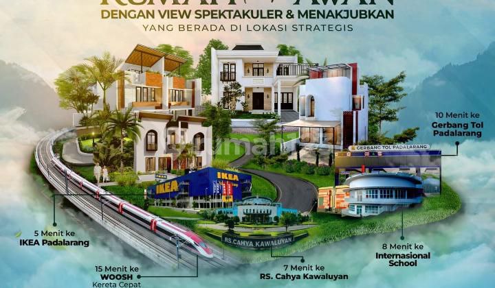 COCOK UNTUK INVESTASI ! RUMAH MEWAH MURAH DEKAT KAWASAN KOTA BARU PARAHYANGAN PADALARANG