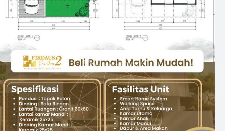  Rumah 2 Lantai di Jln haji Gofur Cimahi SHM Furnished hampir habis 2