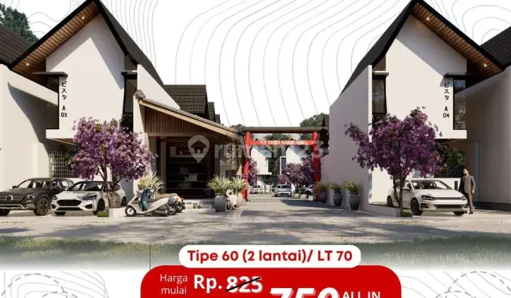  Booking 5JT Rumah 2 lantai FREE SHM IMB dekat Pemkot Cimahi  2