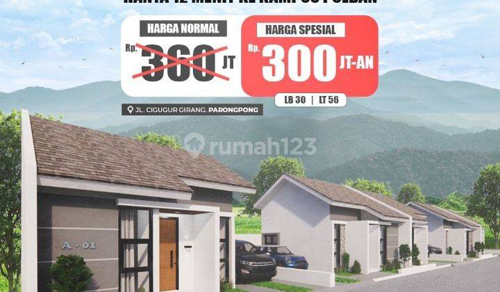 Rumah di Dekat Cihanjuang Sariwangi Gegerkalong Bandung SHM 2