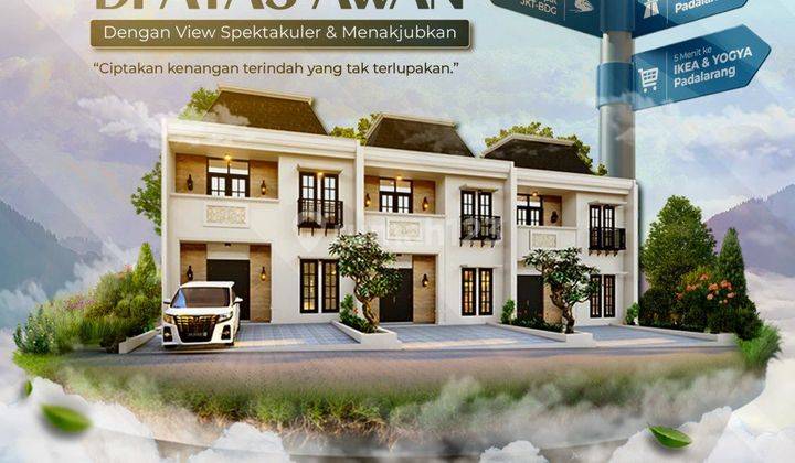 RUMAH MEWAH DI ATAS AWAN COCOK UNTUK INVESTASI DEKAT KOTA BARU PARAHYANGAN PADALARANG BANDUNG 1