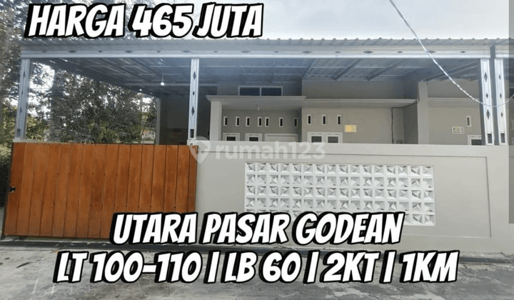 Rumah Baru Siap Huni Minimalis Modern Dalam Cluster 12 Unit Di Utara Pasar Godean 1