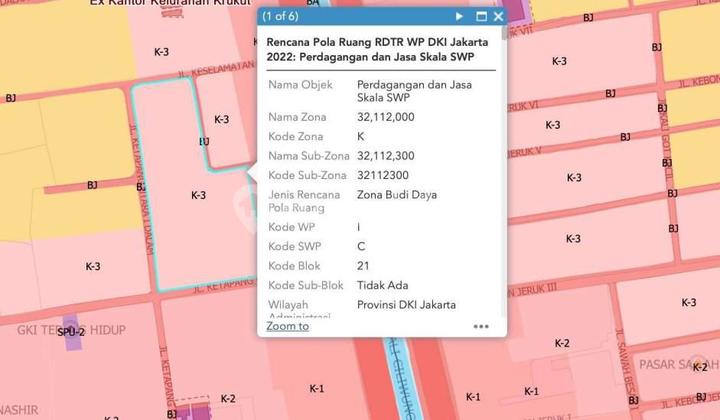 Jual Cepat Tanah Dengan Luas 3,593m SHM, Taman Sari, Jakarta Barat, 030 2