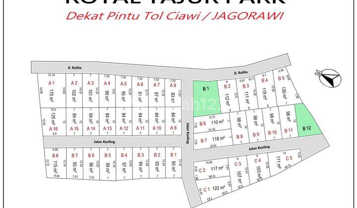 Kavling Area Jl. Raya Tajur Bogor Kota, Bisa Angsur 12x Bunga 0  3