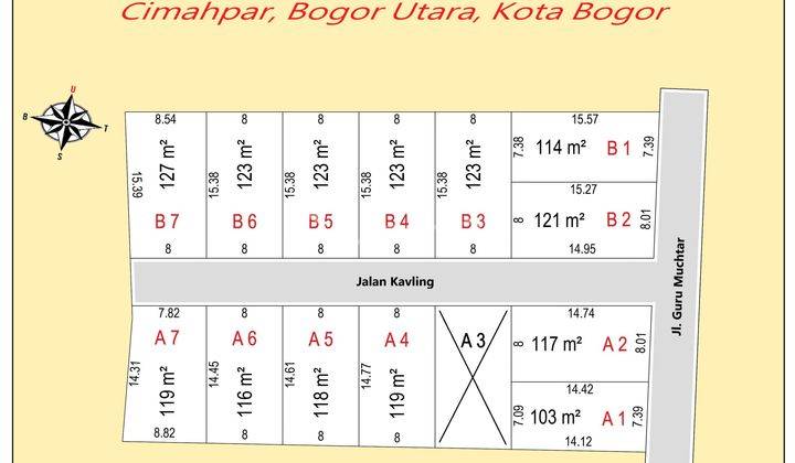  Kavling SHM Area Cimahpar Bogor, Bisa Cicil 12x Tanpa Bunga 2