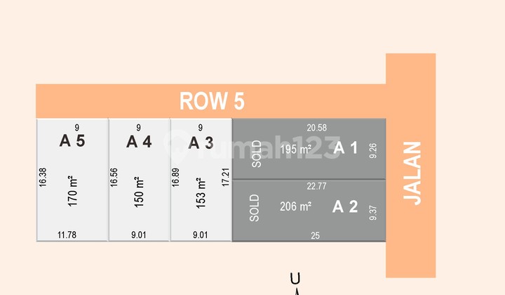 Dijual tanah Dekat Stadion Maguwo,Siap Bangun