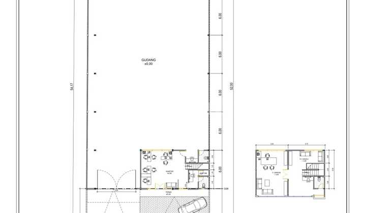 New Warehouse for Sale in Kunciran Tangerang, Land Area 1045 Meters 2