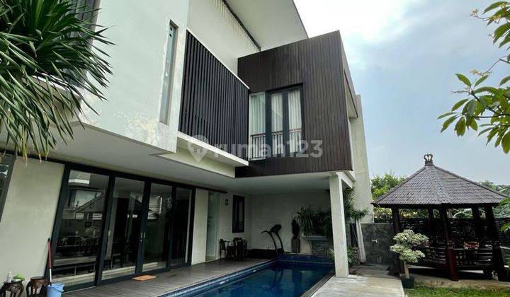 Disewakan Rumah Cantik Tropical Garden Fully Furnish Tinggal Bawa Koper Private Pool Harga Murah Siap Huni Dekat Sekolah Prancis Dan Dekat Mrt Dan Tol Tb Simatupang Prime Area Cilandak Jakarta Selatan