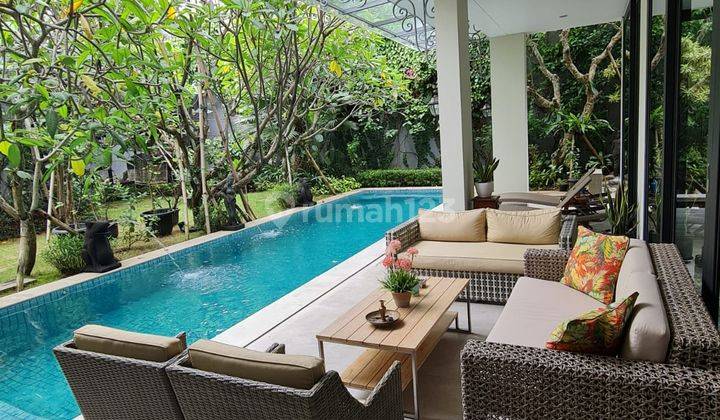 For Rent House Disewakan Rumah Mewah Fully Furnish Tinggal Bawa Koper Taman Asri Cantik Private Pool Dekat Mrt Dan Sekolah Prancis Prime Area Cipete Jakarta Selatan 1