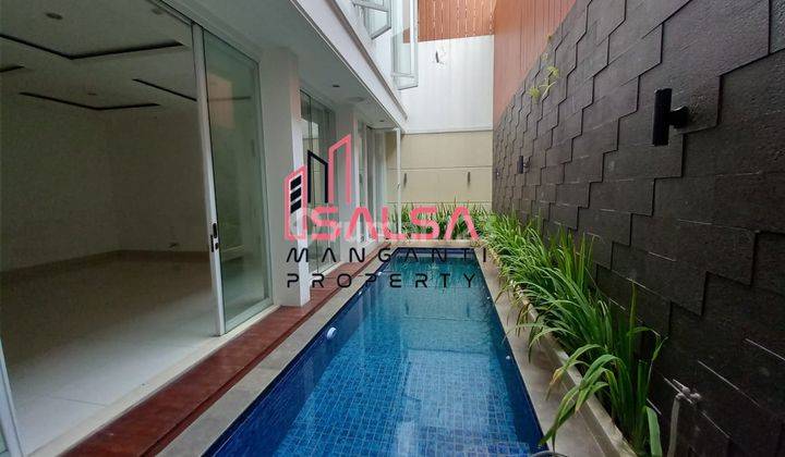 DISEWAKAN RUMAH CANTIK ASRI MINIMALIS MODERN HARGA MIRING SIAP HUNI PRIVATE POOL DEKAT SEKOLAH PRANCIS DAN KEBAYORAN BARU DAN KEMANG DAN MRT AREA CIPETE JAKARTA SELATAN  1