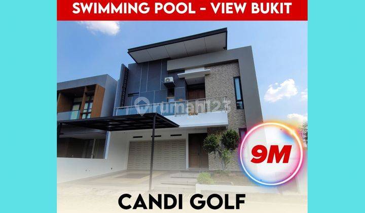 Rumah Baru ada kolam renang di Graha Candi Golf Semarang 1