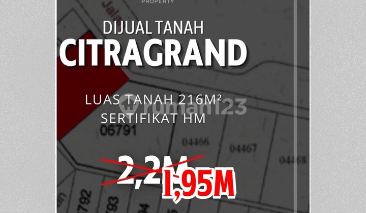 Dijual Tanah Murah di Citragrand Semarang 1