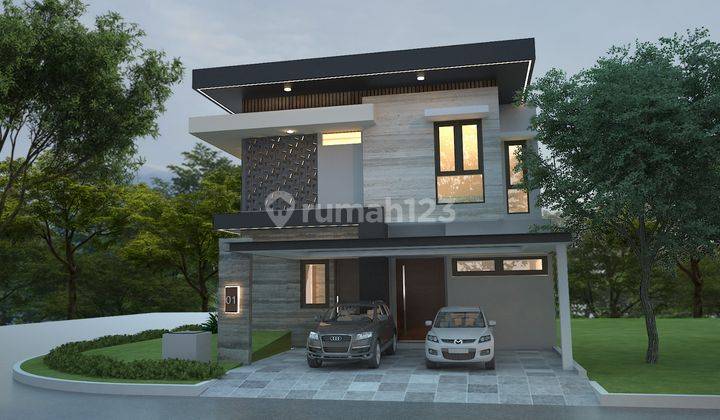 Di Jual Rumah 2 Lantai Unfurnished di New Projectgrand Pakuwoncanberrarumah Hook , Surabaya 2