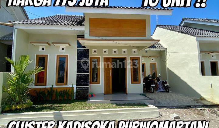 RUMAH BARU CANTIK MEWAH - HARGA MURAH DI DALAM CLUSTER KADISOKA PURWOMARTANI SLEMAN DEKAT PEMANCINGAN 1