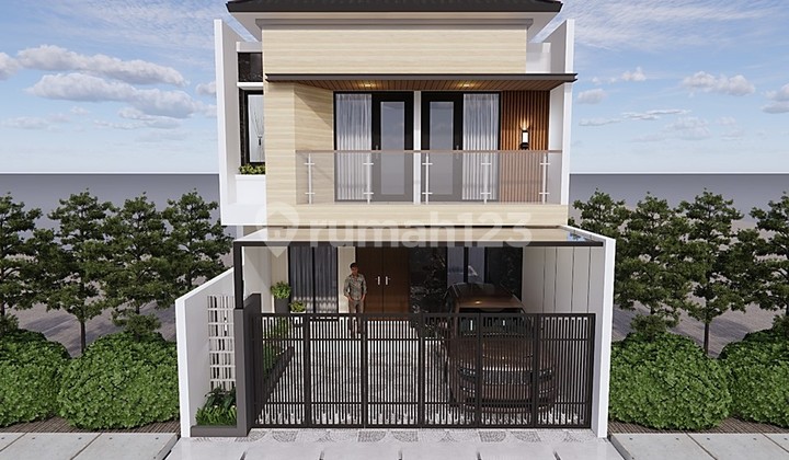New 2-Story House with Contemporary Luxury Design on Palagan Street Km 8, Ngaglik Sleman, Near Hyatt Hotellocation: street