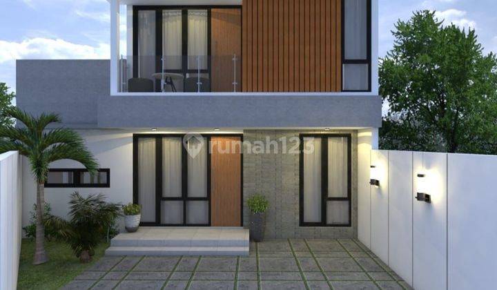 RUMAH 2 LANTAI CANTIK MINIMALIS MODERN - DI JALAN KABUPATEN TRIHANGGO GAMPING SLEMAN DEKAT KAMPUS UNISA 
 1