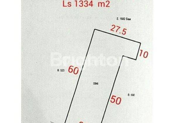 TANAH DI JALAN PANDANARAN LUAS 1334 m2 1