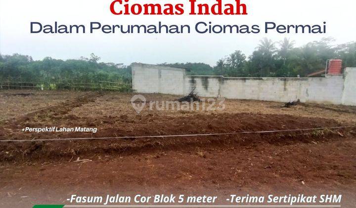 Tanah Ciomas Dalam Perumahan Ciper, Promo Terbatas, Terima SHM P 1