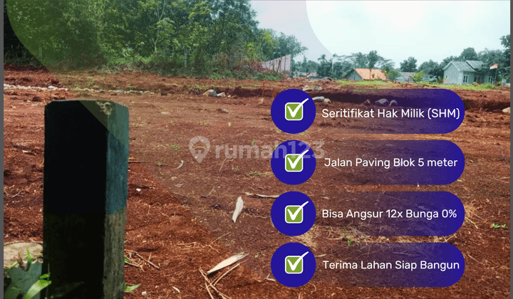 Perdana 900rb m2, Kavling Perumahan Bogor tajurhalang Dekat Jl. Bomang 1