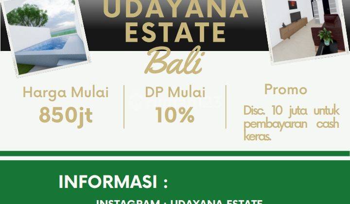 Own a House with a Swimming Pool at Udayana Estate Bali Now 2