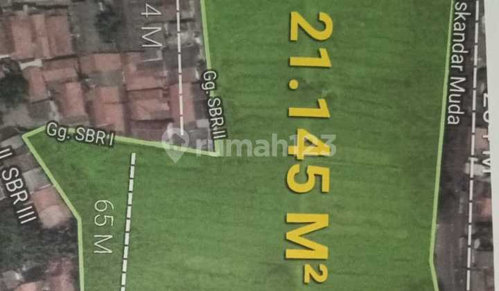 For Sale Plotted/Land Fully Fenced on Jl. Iskandar Muda Tangerang (Near Soekarno-Hatta Airport)