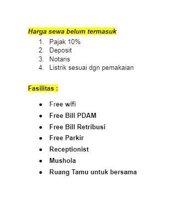 Ruang Kantor 2D Daerah Simogunung Surabaya Barat 2