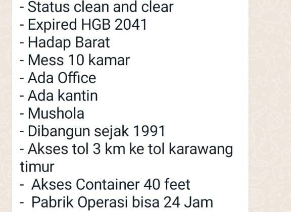 Pabrik di jual 5