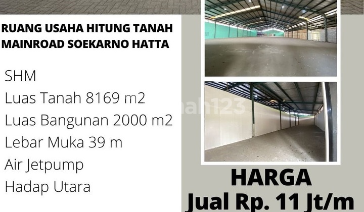 For Rent: Commercial Space or Warehouse on Soekarno Hatta Main Road, Bandung, Large Land Area