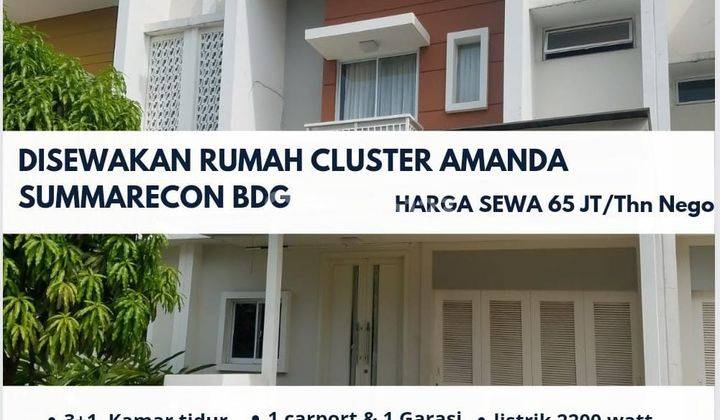 Di Sewakan di Kontrakan Rumah Di Sumarecon Bandung Cluster Amanda 1