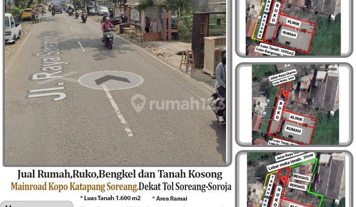 Rumah Ruko Bengkel Tanah Mainroad Katapang Kopo Soreang Bandung 1