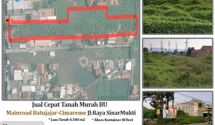 Tanah Murah Jual Cepat Mainroad Batujajar Bandung barat 1