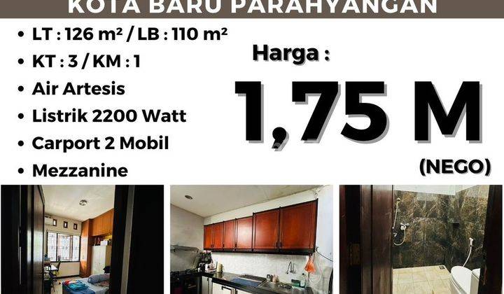 Rumah Murah Di Kota Baru Parahyangan Jual Cepat Rumah Kbp 2