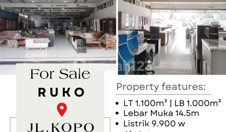Ruko Strategis Di Area Pertokoan Mainroad Jalan Kopo Raya Bandung Cocok Untuk Tempat Usaha,kantor,Toko,resto,cafe