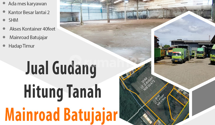 Warehouse For Sale Land Calculation On Main Road Batujajar West Bandung Suitable For Factory Container Access Warehouse For Sale Land Calculation On Main Road Batujajar West Bandung Suitable For Factory Container Access