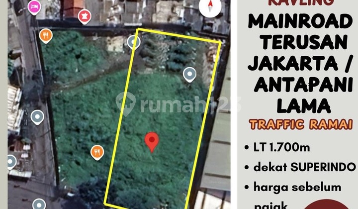 Di Sewakan Lahan Tanah Kavling Cocok untuk Jenis Usaha di Mainroad Jalan Terusan Jakarta Antapani Bandung Di Sewakan Lahan Tanah Kavling Cocok untuk Jenis Usaha di Mainroad Jalan Terusan Jakarta Antapani Bandung