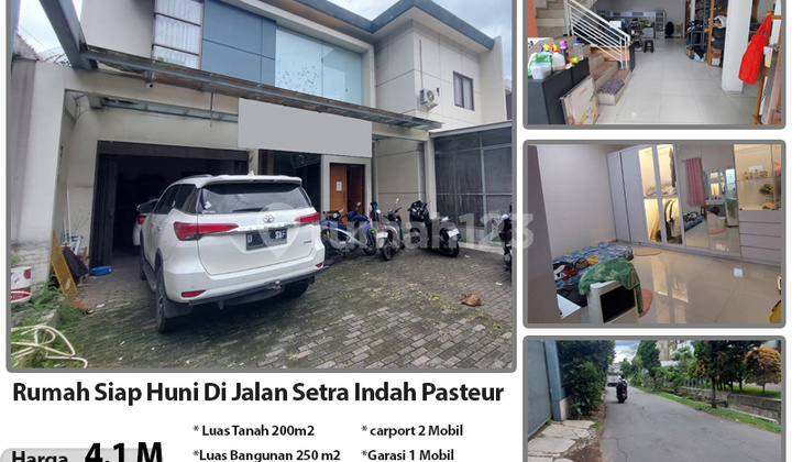 Ready-to-Live House Near Pasteur Toll Road and University in Setra Indah Bandung Pasteur.