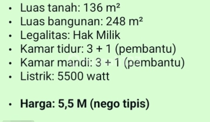 Jual Rumah (5.5 Milyard) di Citra Garden City Citra 6, Perumahan Taman Palem Lestari, Tegal Alur, Kalideres, Kota Jakarta Barat, Dki Jakarta, Indonesia, 11820, Citra Garden Bagus SHM