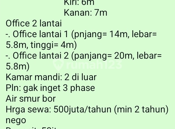 Warehouse for Rent (500 Million) in Cipondoh 800.0 m² Unfurnished Freehold Title