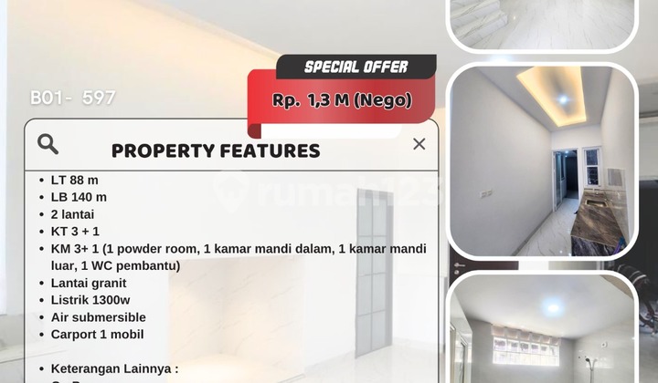 Rumah Baru Cantik Mewah Siap Huni Kopo Permai