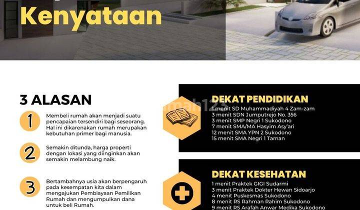 Dijual rumah 200jutaan cash Sukodono inden 6 bulan 2