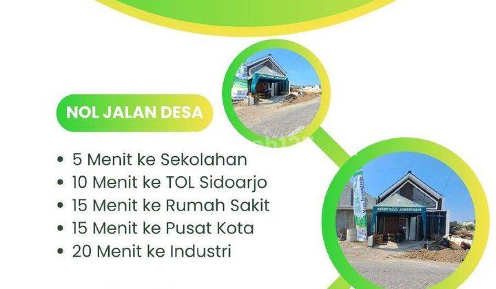 Rumah 1 lantai dekat puskesmas Sukodono promo cash siap bangun 2