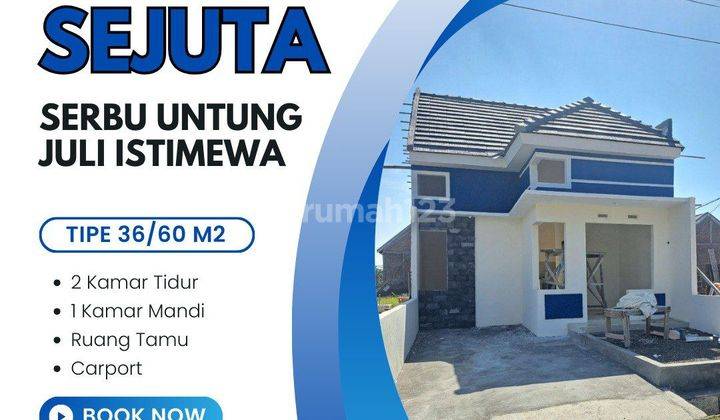 Rumah murah dekat surabaya dijual cash no kredit terbit shm 1