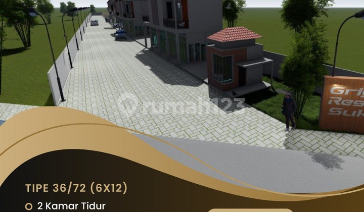 Rumah 1 Lantai 300Jutaan Dekat Surabaya SHM Lokasi Setrategis