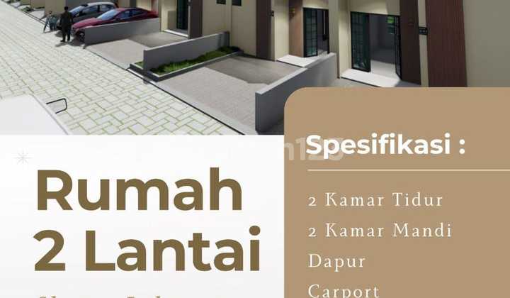 Rumah 2 Lantai 400Jutaan Dekat Surabaya SHM di Sukodono