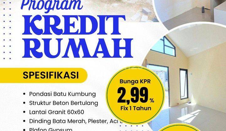 Rumah Siap Huni Kpr Promo Free Biaya Sukodono 1