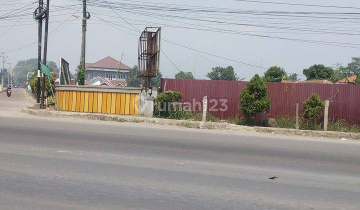 Tanah Nempel Jalan Raya Serdang Kramatwatu Akses Tol 1